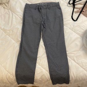 Gap khaki navy pants with white dots - size 4